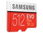 Eine 512 GB Samsung EVO Plus microSD-Karte.