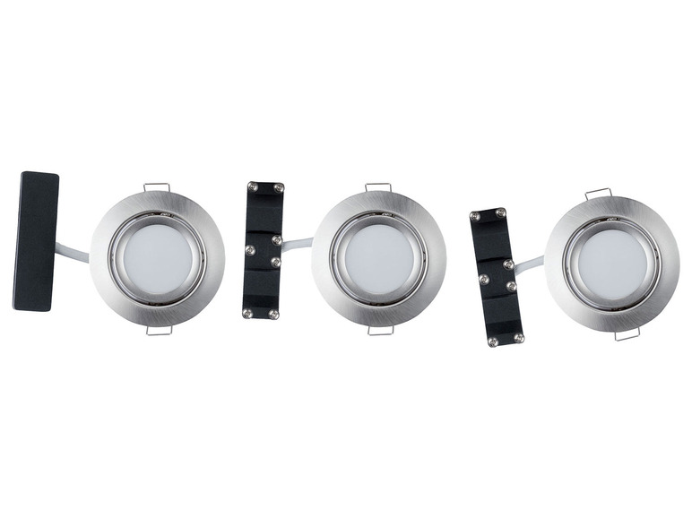 Gehe zu Vollbildansicht: LIVARNO home Einbauleuchten LED dimmbar mit 3-Stufendimmer 3er-Set, 5W - Bild 1