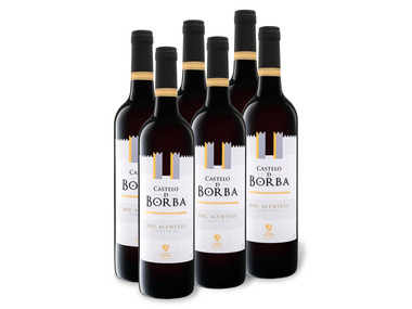 6 x 0,75-l-Flasche Weinpaket Castelo de Borba Alentejo DOC, Rotwein