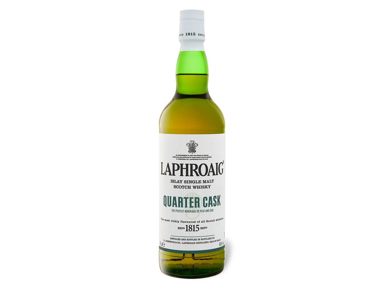 Laphroaig Quarter Cask Islay Single mit Geschenkbox Scotch Vol Whisky 48% Malt