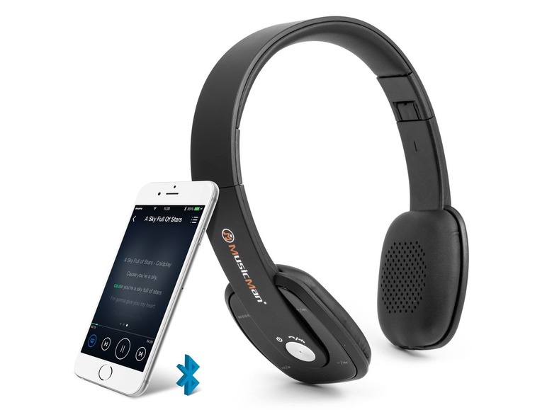 Gehe zu Vollbildansicht: TECHNAXX MusicMan Slim Bluetooth Kopfhörer BT-X27 - Bild 2