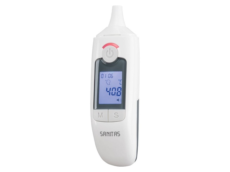 Gehe zu Vollbildansicht: SANITAS Multifunktions-Thermometer, mit 6-in-1-Funktion, 30 Speicherplätze, großes Display - Bild 4