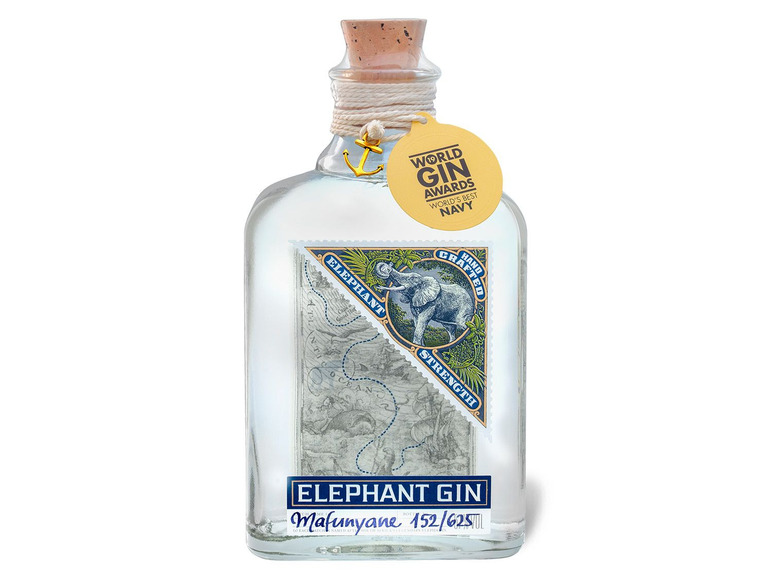 Gehe zu Vollbildansicht: ELEPHANT GIN Elephant Strength Dry Gin 57% Vol - Bild 1