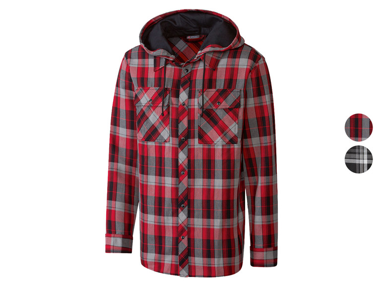 Go to full screen view: PARKSIDE® men's shirt jacket, with hood - Image 1