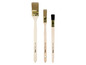Drei Powerfix Pinsel mit Holzgriffen
