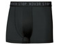 Schwarze Boxershorts mit 'N3VR STOP' Druck