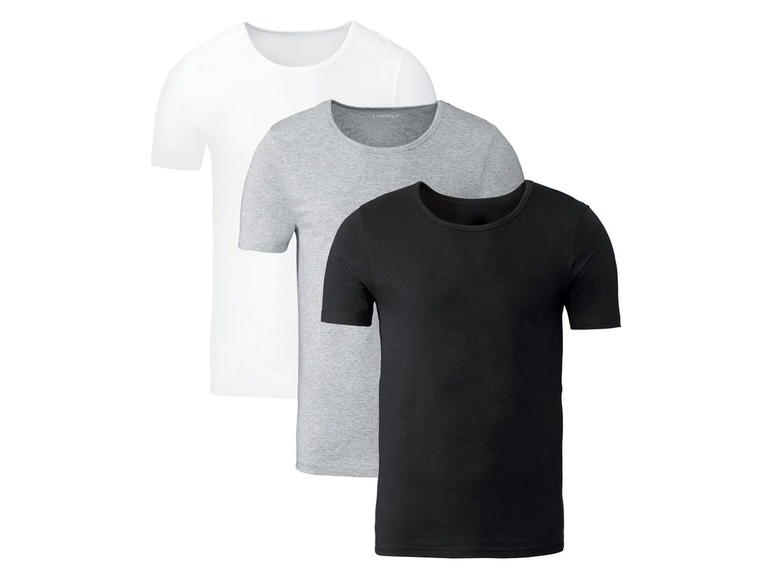 Gehe zu Vollbildansicht: LIVERGY® Unterhemd Herren, optimale Passform, mit Bio-Baumwolle - Bild 2