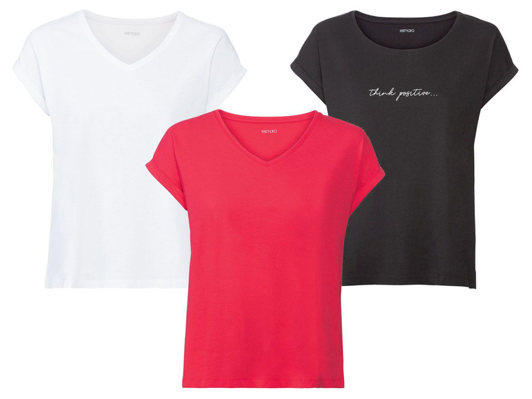 Gehe zu Vollbildansicht: ESMARA® T-Shirt Damen, Baumwolle - Bild 1
