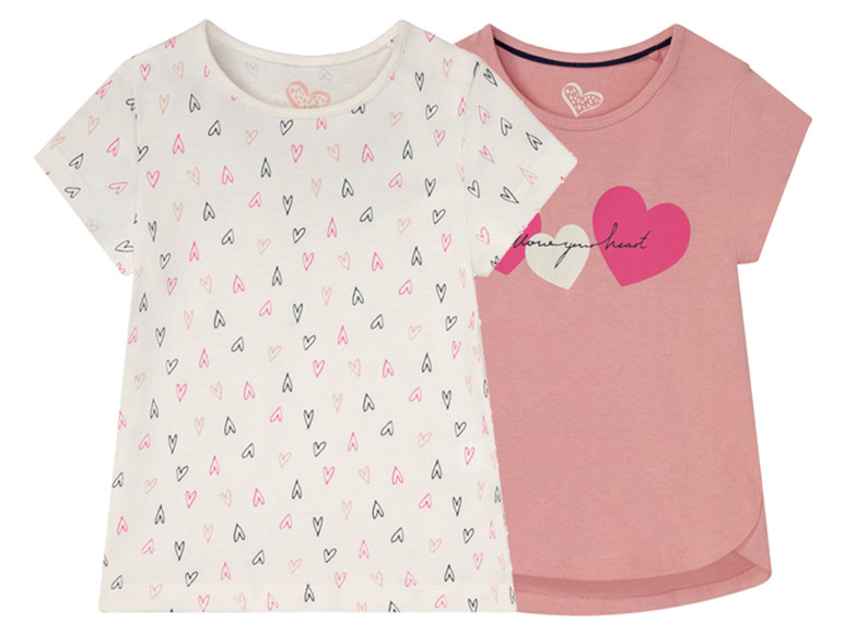 Gehe zu Vollbildansicht: lupilu 2 Kleinkinder Mädchen T-Shirts, reine Baumwolle - Bild 21