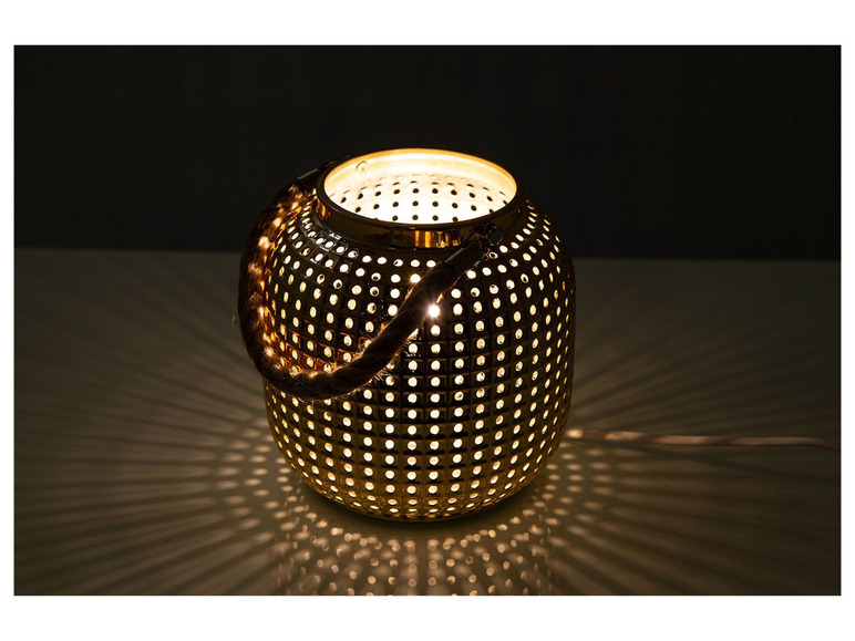 Gehe zu Vollbildansicht: Nino Leuchten Nino Tischleuchte »Bola«, aus Keramik, mit Handkordel - Bild 7