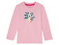 Rosa Langarmshirt mit Koala-Motiv.