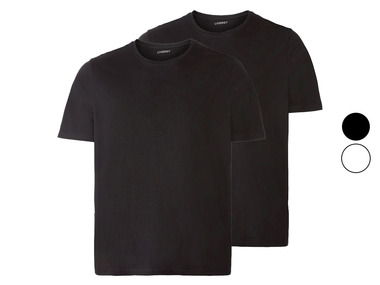 LIVERGY Herren T-Shirt, 2 Stück, aus reiner Baumwolle