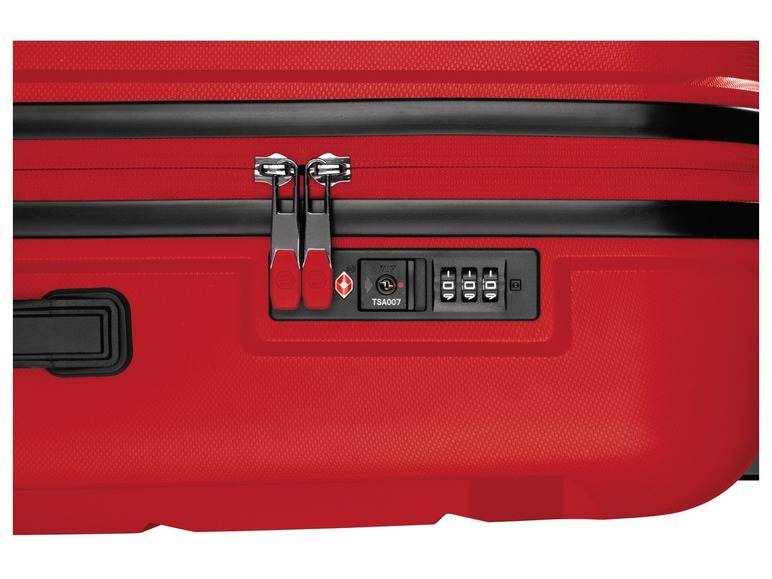 Gehe zu Vollbildansicht: TOPMOVE® Koffer, 73 L Volumen, bis 25 kg Füllgewicht, 4 Rollen, Polypropylen-Schale, rot - Bild 6