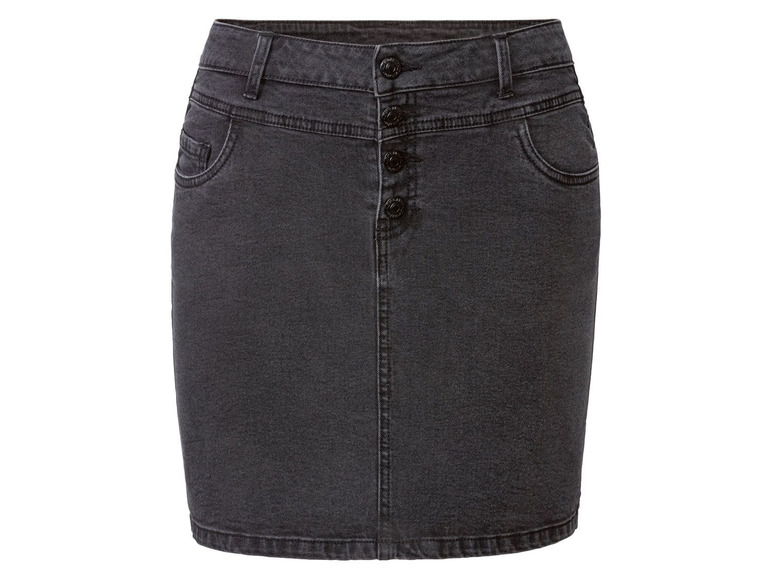 Gehe zu Vollbildansicht: ESMARA® Jeansrock Damen, 5-Pocket-Style, aus Baumwolle und Elasthan - Bild 6