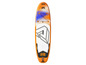 Ein orangefarbenes Aqua Marina Blade 10'7i aufblasbares Paddleboard.