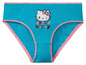 Blaue Hello Kitty Unterhose mit rosa Details.