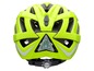 Ein gelber Alpina Fahrradhelm mit Rücklicht.