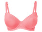 Ein rosa BH mit glatten Cups.