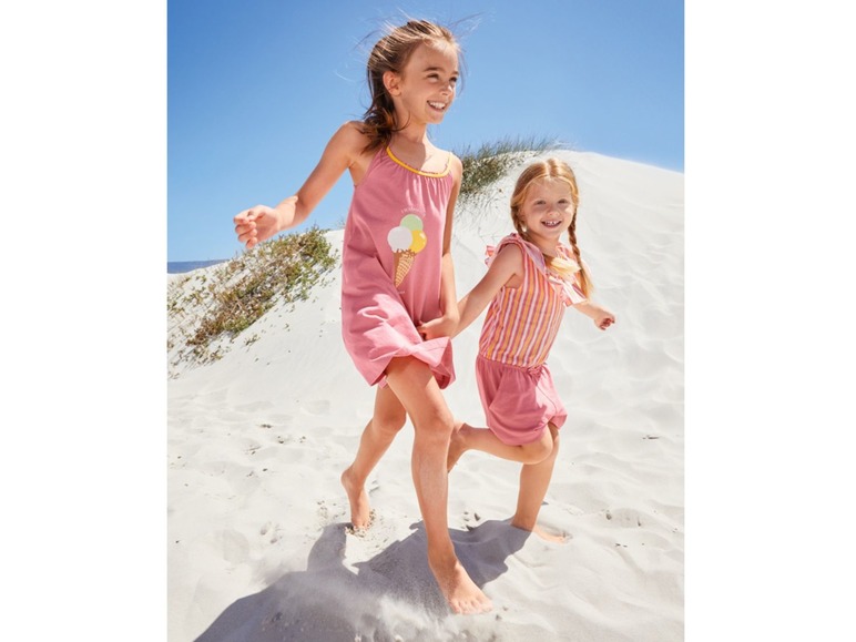 Gehe zu Vollbildansicht: PEPPERTS® Kinder Strandkleid/ Jumpsuit, aus reiner Baumwolle - Bild 8