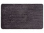 Dunkelgrauer Badezimmerteppich mit weicher Textur.