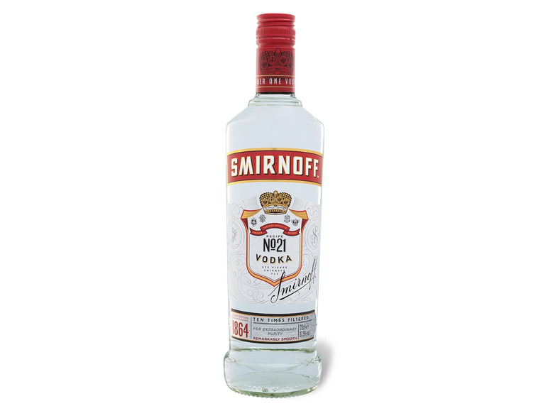 Gehe zu Vollbildansicht: Smirnoff Vodka Red Label 37,5% Vol - Bild 1