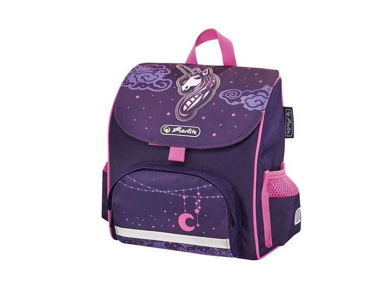 Lilafarbener Rucksack mit Einhorn-Design von Berlitz.