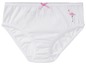 Weiße Unterhose mit rosa Flamingo-Motiv.
