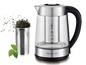 Ein Glas-Wasserkocher mit Tee-Infuser von Emerio.