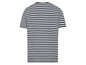 Ein gestreiftes T-Shirt mit kurzen Ärmeln.