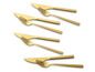 Echtwerk Messer und Gabeln in Gold.