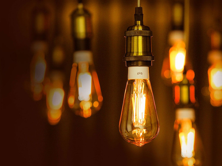 Gehe zu Vollbildansicht: Yeelight Smart LED Filament Lampe, Kolbenform - Bild 2