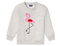 Grauer Pullover mit Flamingo-Motiv von Lupilu.