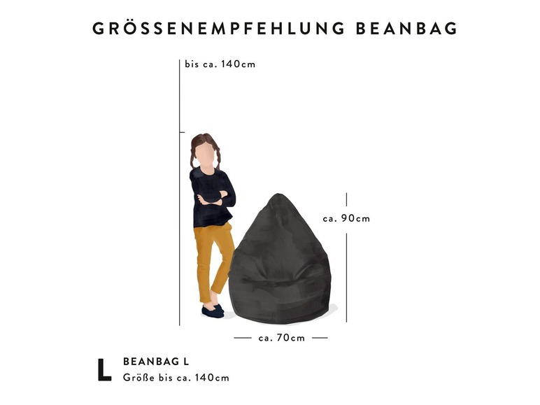 Gehe zu Vollbildansicht: SITTING POINT Sitzsack BeanBag EASY - Bild 8