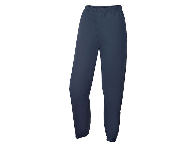 Dunkelblaue Jogginghose mit elastischen Bündchen.