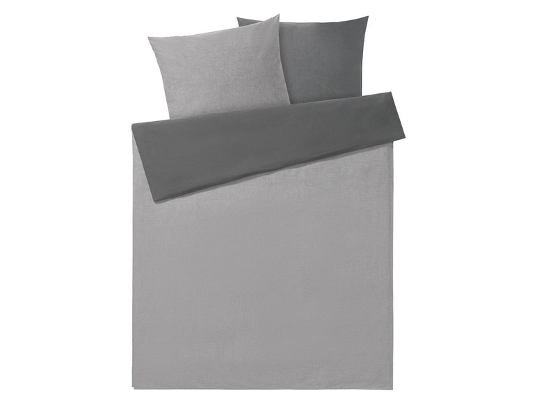 Gehe zu Vollbildansicht: MERADISO® Chambray Bettwäsche, 200 x 220 cm, mit Reißverschluss, aus reiner Baumwolle - Bild 3