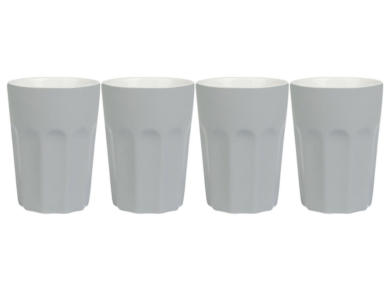 Gehe zu Vollbildansicht: ERNESTO® Cappuccinobecher, 4 Stück, aus Porzellan - Bild 1