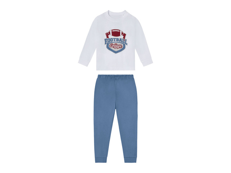 Gehe zu Vollbildansicht: LUPILU® Kleinkinder Jungen Pyjama, mit Print - Bild 2