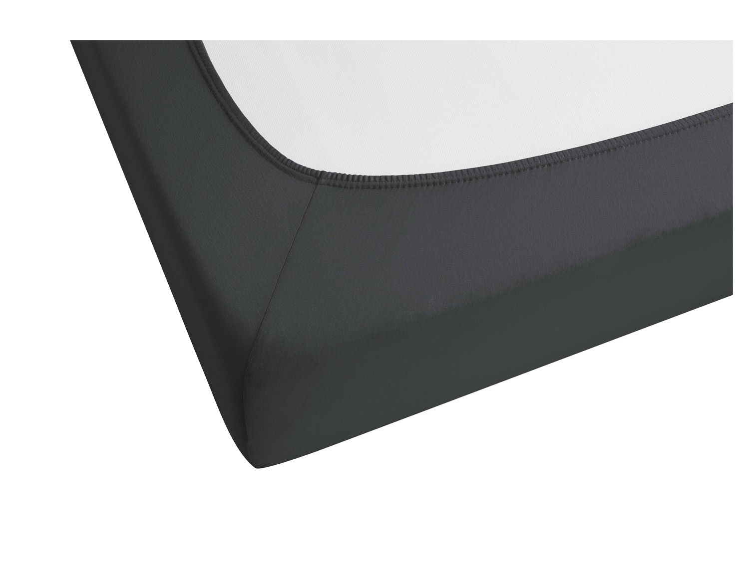 Thumbnail - Biberna Feinjersey Spannbettlaken (titanium, 90 - 100 x 200 cm)