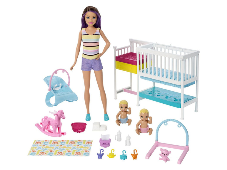 Gehe zu Vollbildansicht: Barbie „Skipper Babysitters Inc.” Kinderzimmer Spielset - Bild 1