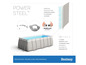 Bestway Pool mit Power Steel Rahmen, Seal&Lock System und Tritech Auskleidung.