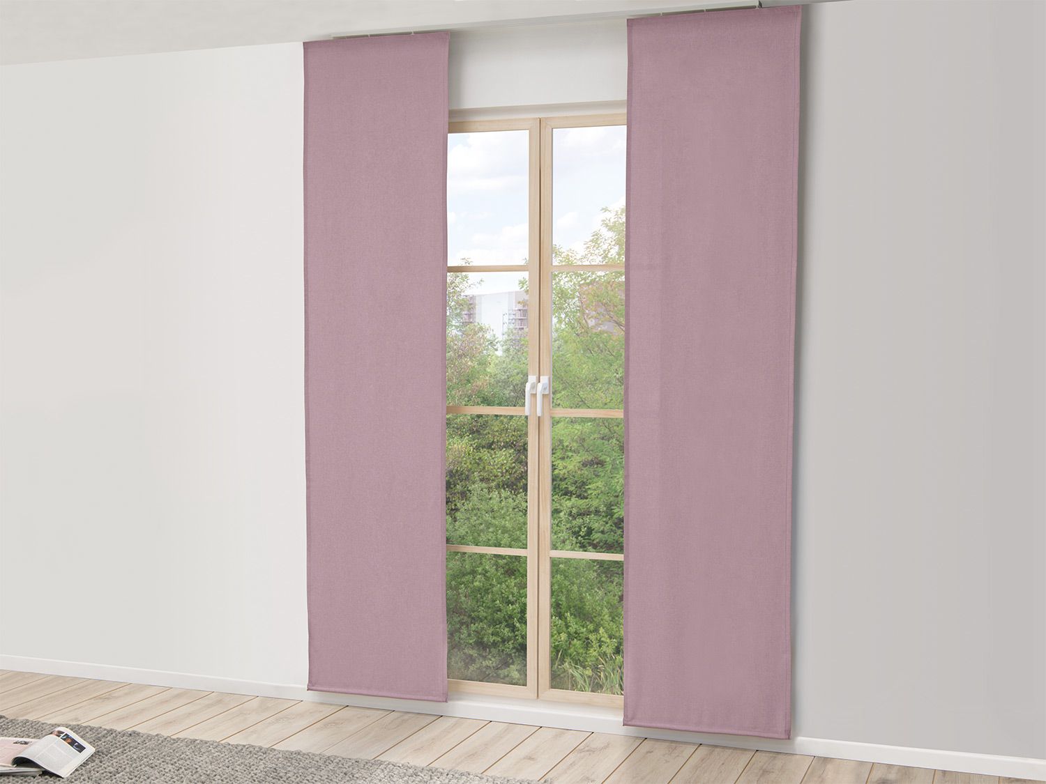 Thumbnail - Gözze Schiebevorhang Linus 60 x 245 cm (Altrosa)