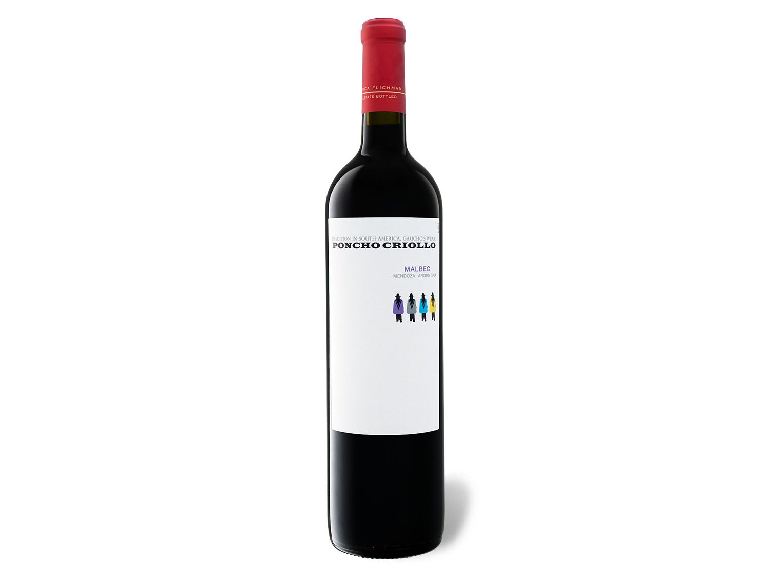 Poncho Criollo Mendoza Malbec halbtrocken, Rotwein 2020 Wein & Spirituosen Lidl DE
