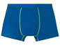 Blaue Boxershorts mit grünem Saum