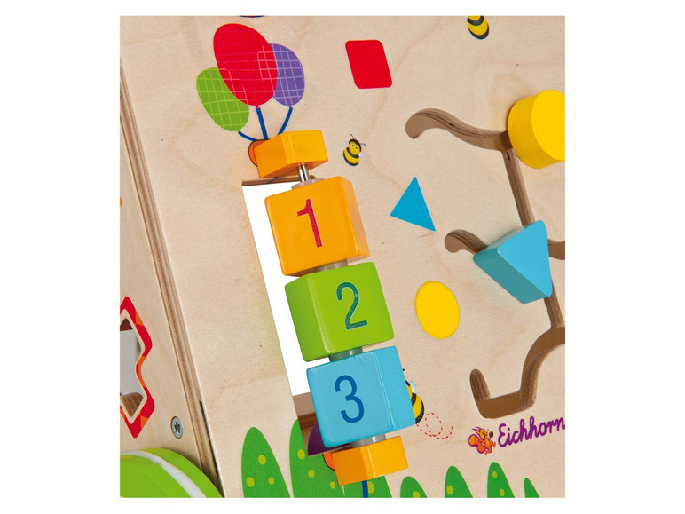 Gehe zu Vollbildansicht: Eichhorn Lauflernwagen, Kinderspielzeug, inklusive 5 Steckbausteinen, ab 1 Jahr - Bild 3