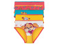Ein Set mit fünf Mädchen-Unterhosen mit Paw Patrol-Motiv.