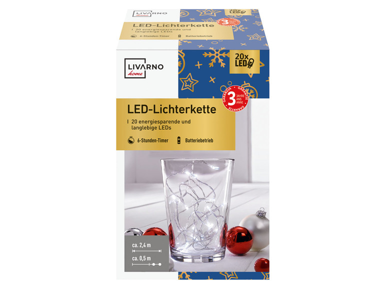 Gehe zu Vollbildansicht: LIVARNO home Lichterkette LED, für den Innenbereich - Bild 2