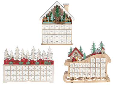 LIVARNO home LED Adventskalender, aus Holz