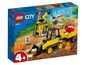 LEGO City Bauset mit einem gelben Bulldozer und einem Betonmischer.