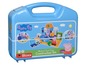 Peppa Pig Bloxx Bauset mit medizinischem Thema in einer blauen Koffer.