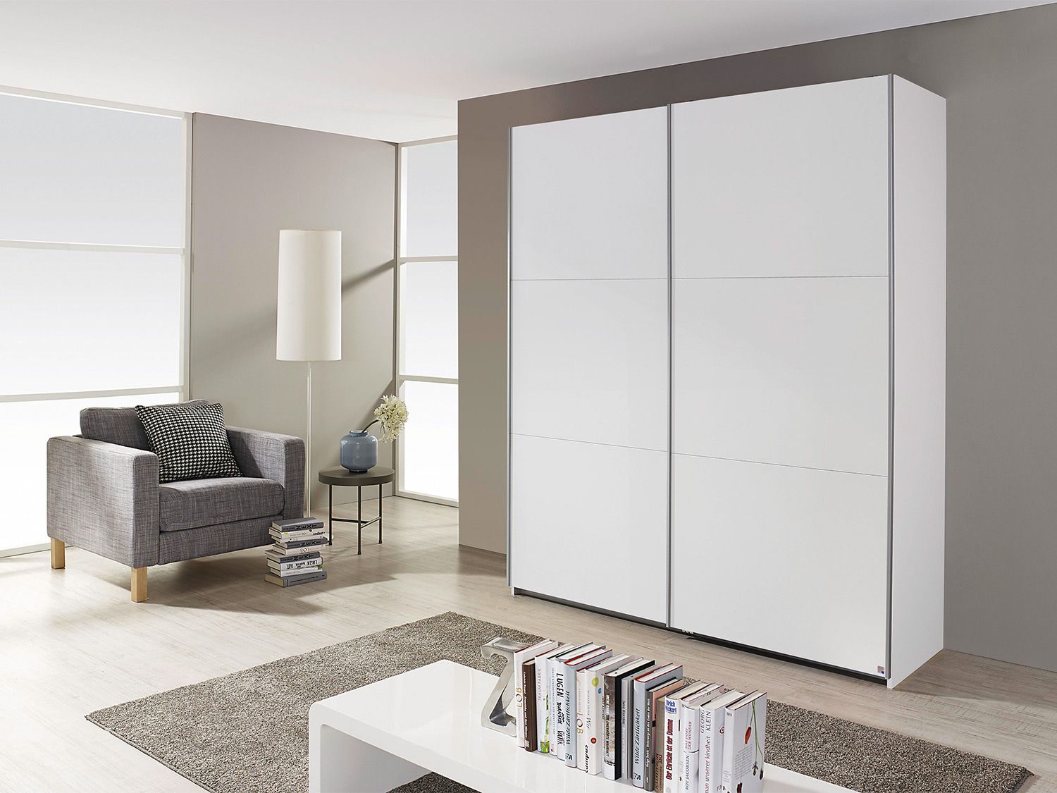 Thumbnail - rauch BLUE Schwebetürenschrank Borba (ohne Absetzung, Alpinweiß, Breite: 175 cm)